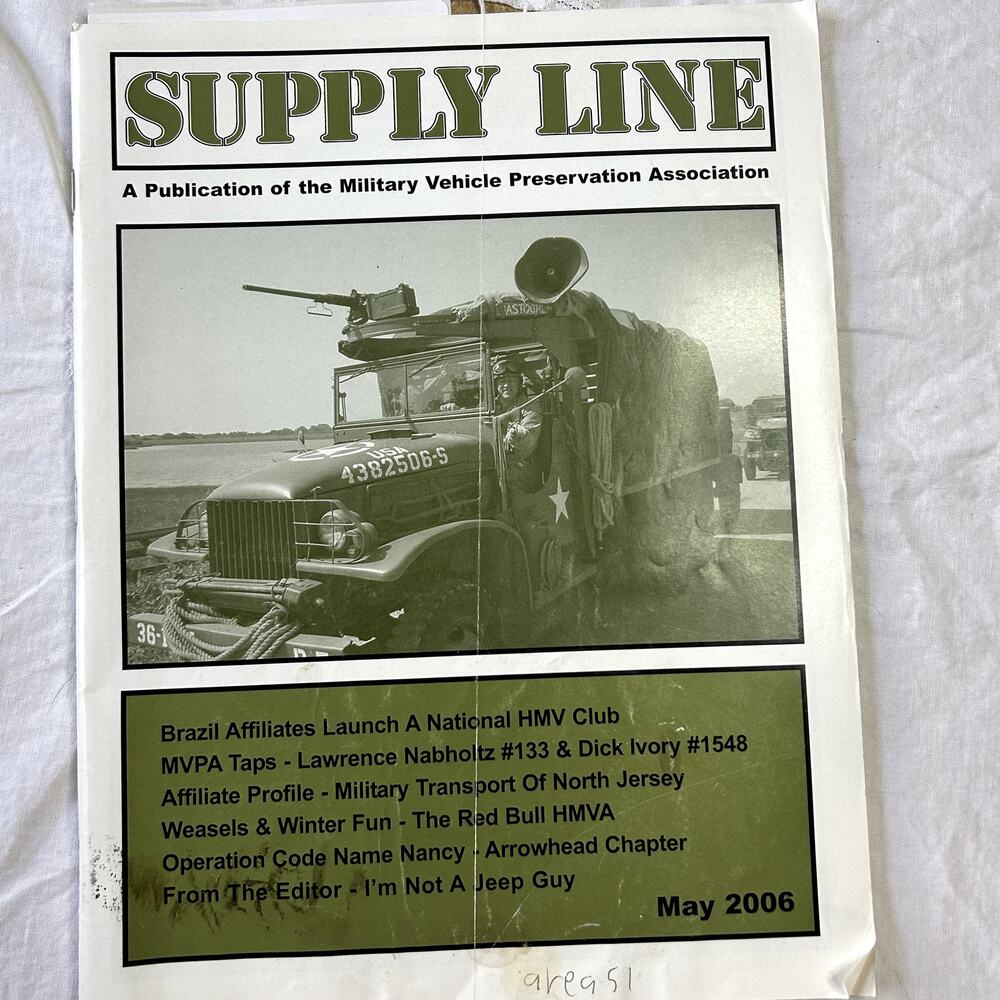 SKU 1638 Supply Line Military Vehicle Preservation Assoc Magazine May 2006